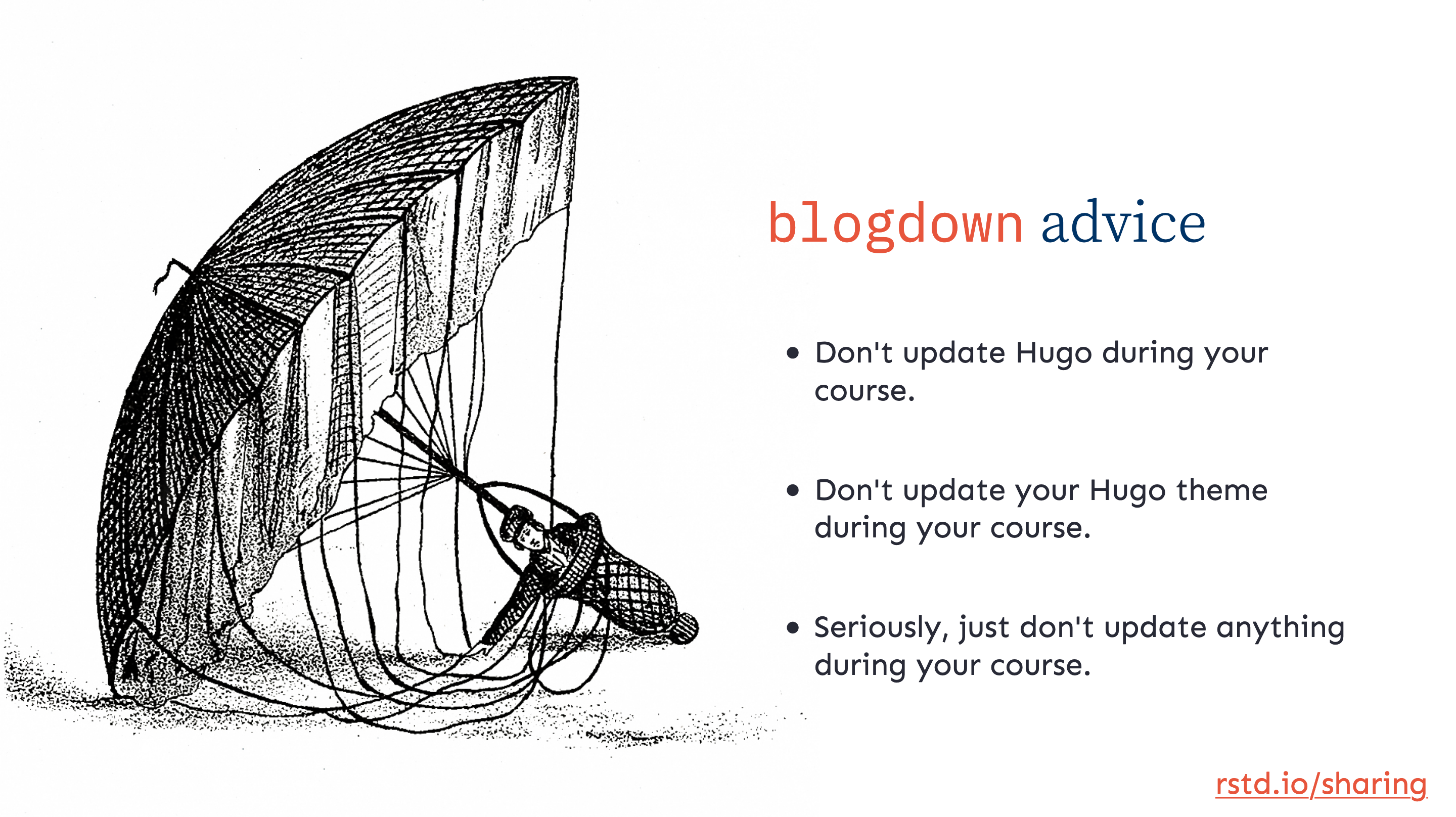 Alison's blogdown advice