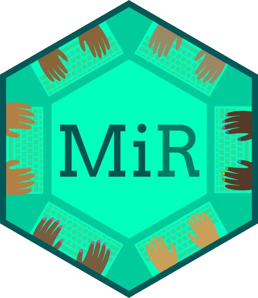 MiR Community logo designed by Allison Horst